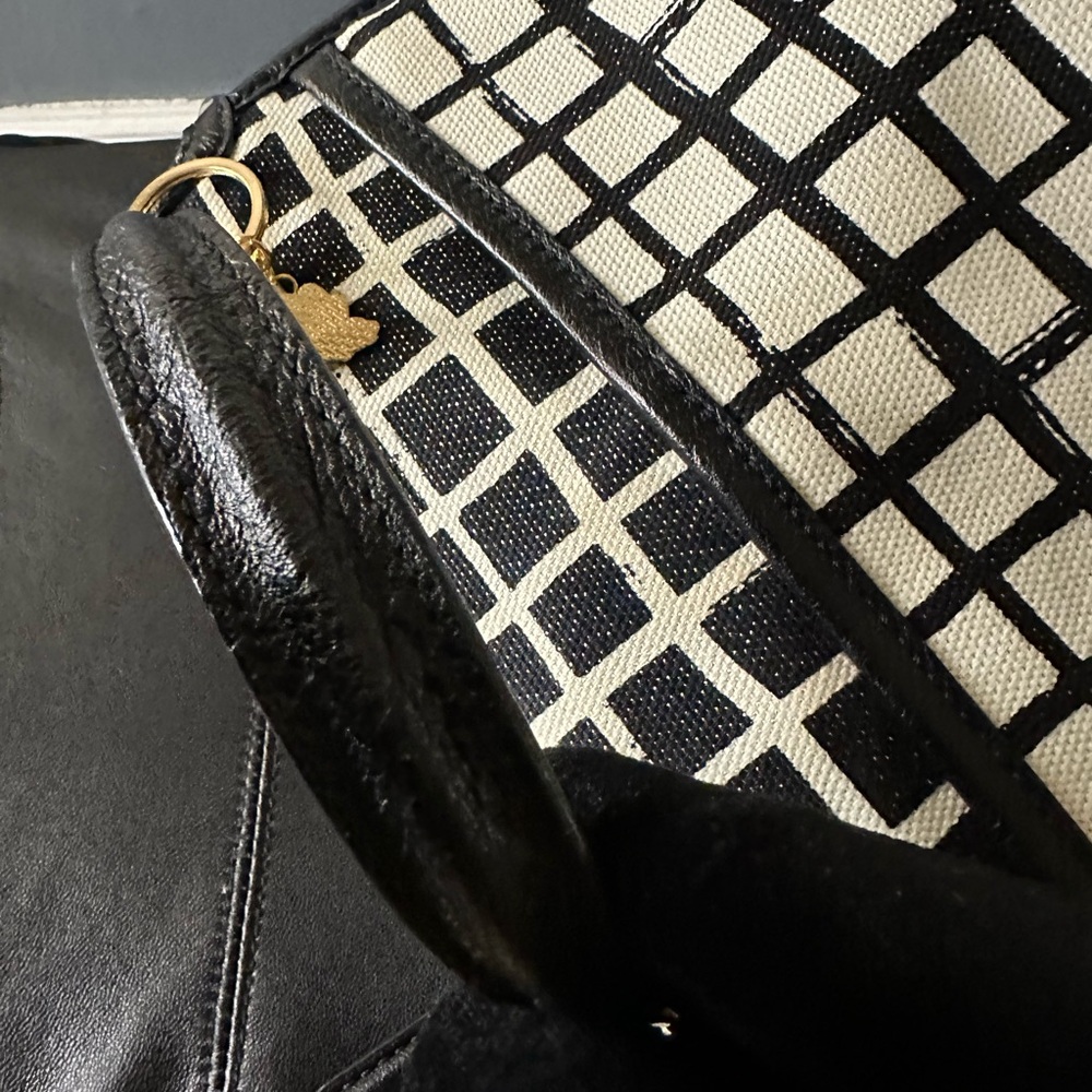 Chic Black and White Checkered Coach Bag NWOT - Picture 7 of 14
